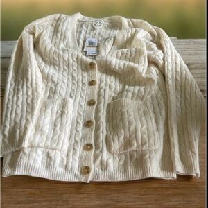 Hippie rose blizzard, white cardigan